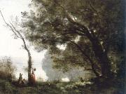 Jean Baptiste Camille  Corot souvenir de mortefontaine Germany oil painting artist